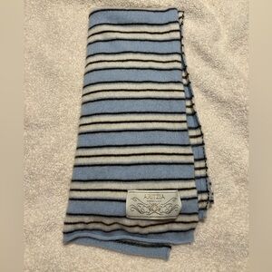 Aritzia Cashmere Scarf Color Dew Blue / Whisper White One Size